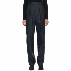 Isabel Marant Dark Blue High-Waisted Pants
